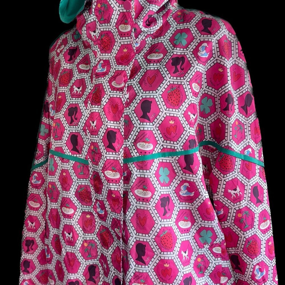 Pretty in Pink Womens Windbreaker Hooded Jacket NWT Size Small-Medium - Picture 9 of 16